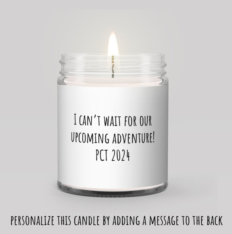 Smells Like Rock Scrambling and Elevation Gains Personalized Soy Candle Gift