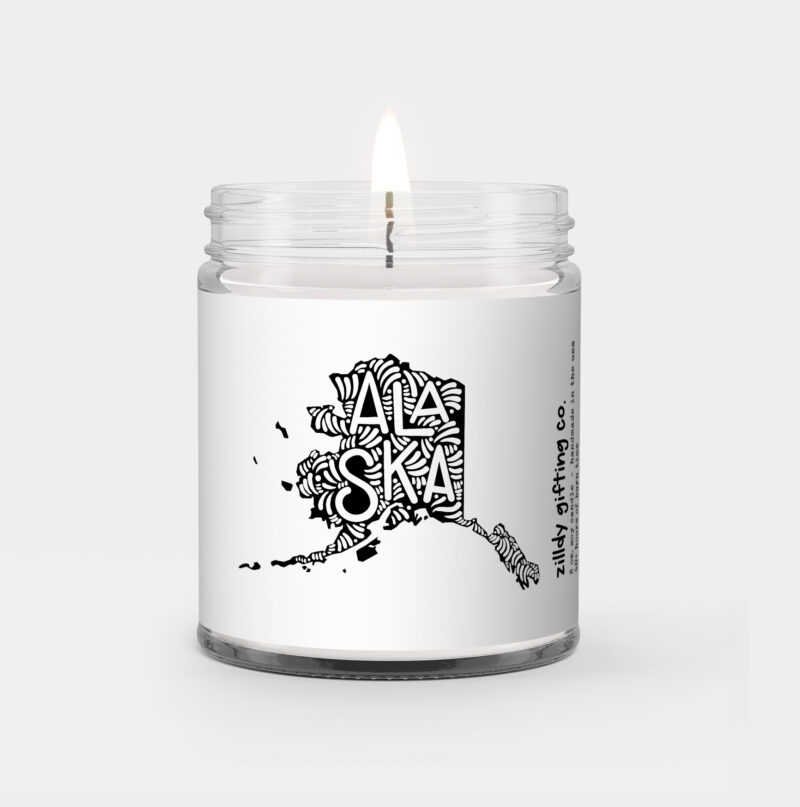 Alaska Personalized Scented Soy Candle Gift