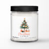 Christmas Is In The Air with Christmas Tree Personalized Soy Candle Gift