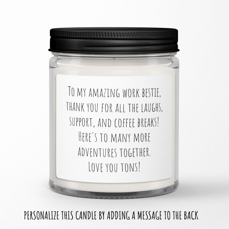 It's Giving Work Bestie Personalized Soy Candle Gift