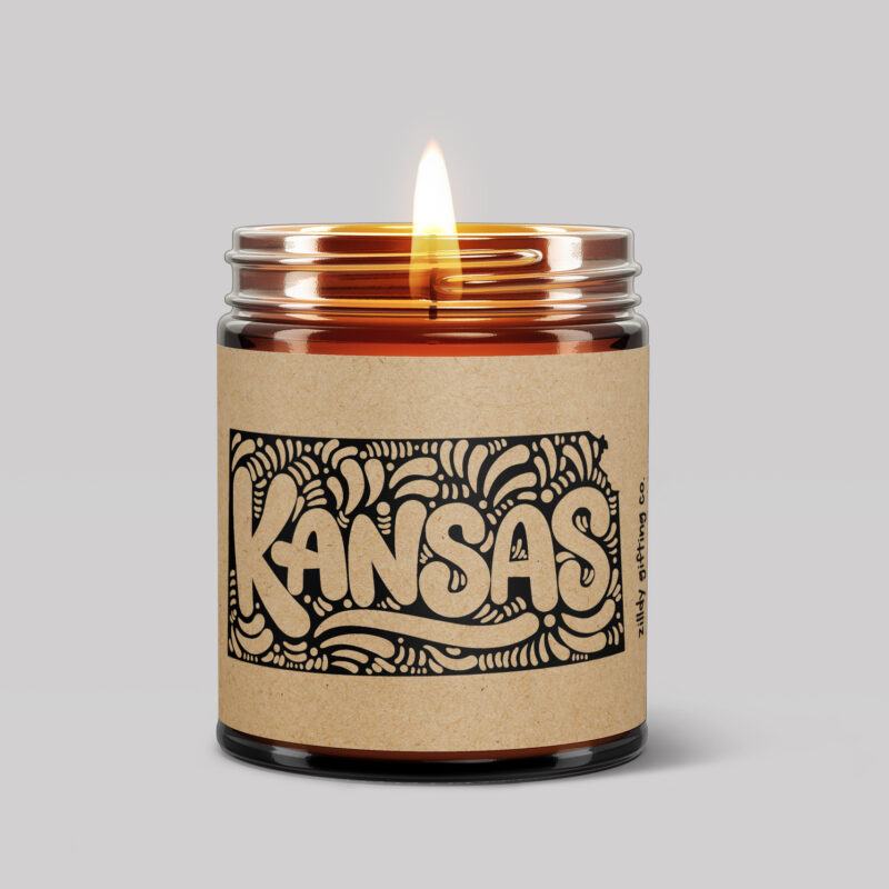 Kansas Personalized Soy Candle Gift