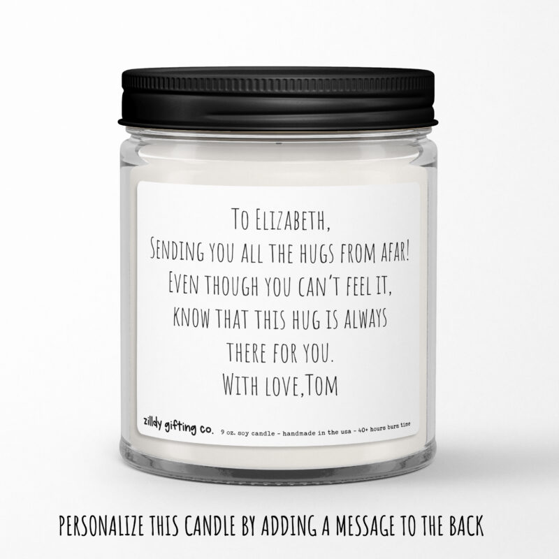 A Ghost Hug For You (You can't feel it, but it's there) • Personalized Soy Candle Gift