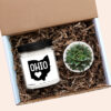 Ohio Personalized Soy Candle and Succulent Gift