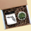 Florida Personalized Soy Candle and Succulent Gift