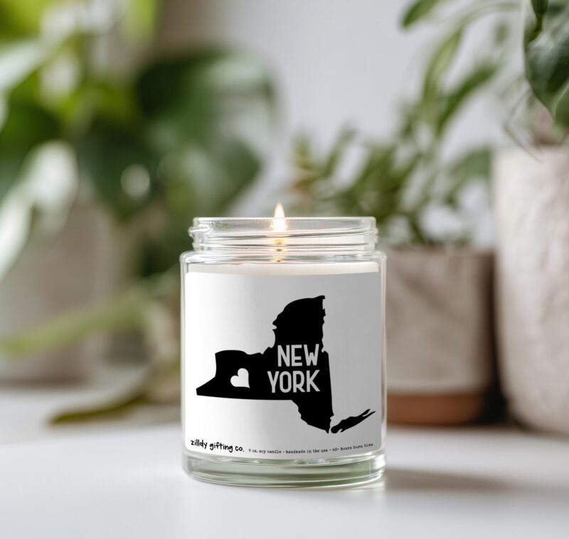 New York Personalized Soy Candle and Succulent Gift - Image 2